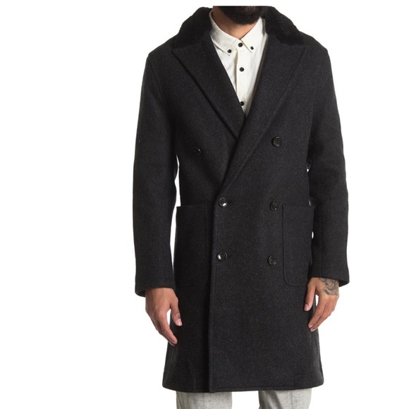 baldwin Other - BLDWN Black Wool Blend Mid Trench Coat S